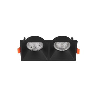 Nova Luce Staff - Einbaustrahler - 150 x 75 mm, 142 x 70 mm Einbaumaß - sandschwarz