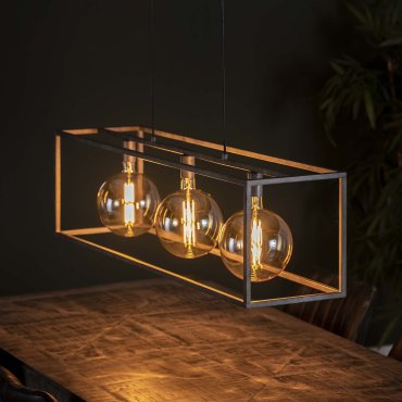 AUSSTELLUNGSSTÜCK - Vico Giant Square - Hängeleuchte 3L - 125 x 30 x 150 cm - silber