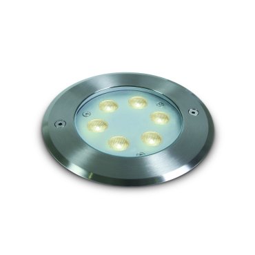 ONE Light LED Underwater Range - Unterwasser-LED-Strahler - Ø 150 mm, Ø 140 mm Einbaugröße - 6W dimmbare LED inkl. - IP68 - Messing gebürstet - Lichtfarbe warmweiß