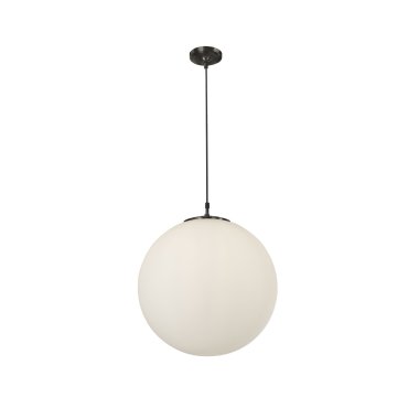 Searchlight Atom - Pendelleuchte - Ø 30 x 120 cm - matt opal und matt schwarz