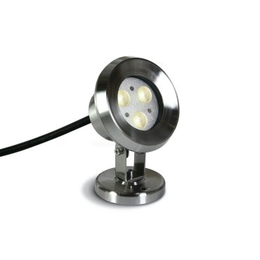 ONE Light LED Underwater Range - Unterwasser-LED-Strahler - Ø 10,2 x 14 cm - 3 x 1W dimmbare LED inkl. - IP68 - Edelstahl