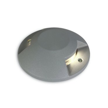 ONE Light Ground Surface Mounted Range - Bodeneinbaustrahler - Ø 20 x 4,2 cm - 2 x 6W LED inkl. - IP67 - grau