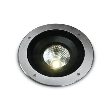 ONE Light COB Inground Adjustable Range - Bodeneinbaustrahler für den Außenbereich - Ø 270 mm, Ø 330 mm Einbaumaß - 30W dimmbare LED inkl. - IP67 - Edelstahl