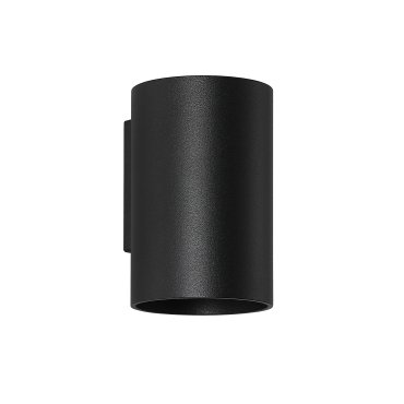 Searchlight Round - Wandleuchte - Ø 6,5 x 10 cm - schwarz