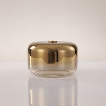 Artdelight Casino - Lampenschirm aus Glas - Ø 28 x 17 cm - gold