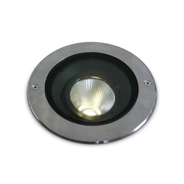 ONE Light COB Inground Adjustable Range - Bodeneinbaustrahler für den Außenbereich - Ø 185 mm, Ø 230 mm Einbaumaß - 15W dimmbare LED inkl. - IP67 - Edelstahl