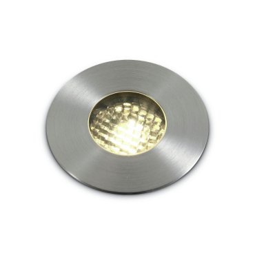 ONE Light COB Honeycomb Range - Bodenspot für den Außenbereich - Ø 62 mm, Ø 52 mm Einbaugröße - 3W dimmbare LED inkl. - IP67 - Edelstahl - Lichtfarbe warmweiß