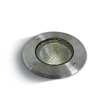 ONE Light COB Inground Range - Bodeneinbaustrahler für den Außenbereich - Ø 145 mm, Ø 132 mm Einbaumaß - inkl. 20W dimmbare LED - IP67 - Edelstahl - Lichtfarbe weiß