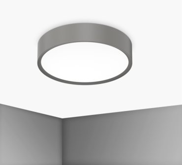 Century Italia Blanca Luxe - Deckenleuchte - Ø 40 x 7 cm - 24W LED inkl. - grau