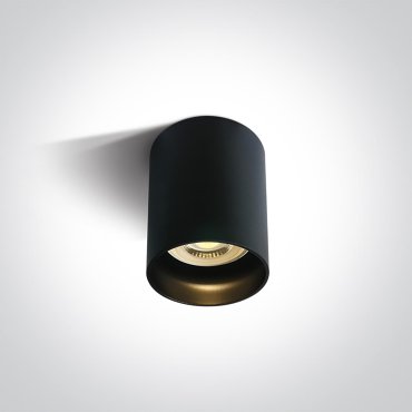 ONE Light GU10 Dark Light - Aufbaustrahler 1L - Ø 6,8 x 9,5 cm - schwarz