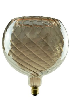 Segula LED-Lampe - Floating Line Twisted - Ø 20 x 23 cm - E27 - 6W dimmbar - 1900K - geräuchert