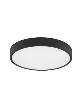 Nova Luce Perfect Profile - Deckenleuchte - Ø 40 x 10 cm - 24W dimmbare LED inkl. - schwarz