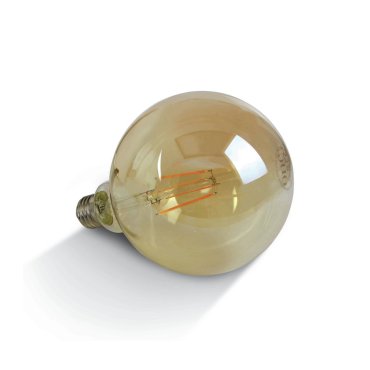 ONE Light Retro LED-Lampe - Ø 12,5 x 17,5 cm - E27 - 7W dimmbar - 2200K - bernsteinfarben