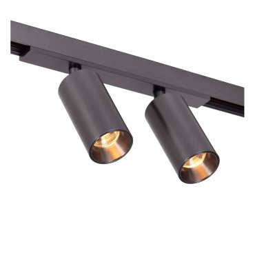 Lucide Linial Bix - magnetisches Schienensystem - Schienenstrahler - 17 x 3,5 x 10 cm - 2 x 8W LED inkl. - Dimmfunktion und einstellbare Lichtfarbe über die App - Schwarz matt Chrom