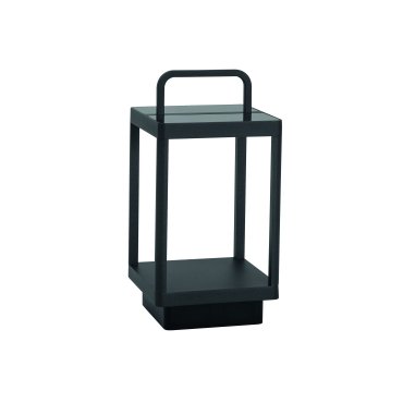 Nova Luce Bali - tragbare Solar-Stehleuchte mit USB-Anschluss - 36 cm - 2W dimmbare LED inkl. - IP65 - anthrazit