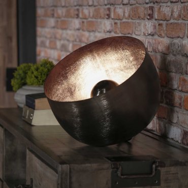 Vico Basket - Tisch- und Stehlampe - Ø 36 x 35 cm - Schwarz Nickel