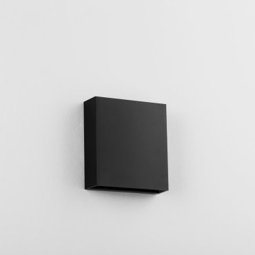 Nova Luce Way - Außenwandleuchte - 13 x 14 x 4 cm - 6W LED inkl. - IP65 - Sand schwarz