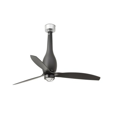 Faro Eterfan - Deckenventilator mit Licht und Fernbedienung - Ø 128 cm - 17W LED inkl. - mattschwarz