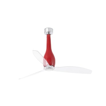 Faro Eterfan - Deckenventilator mit Fernbedienung - Ø 128 cm - rot und transparent