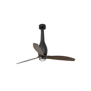 Faro Eterfan - Deckenventilator mit Licht und Fernbedienung - Ø 128 cm - 17W LED inkl. - dunkelbraun und mattschwarz