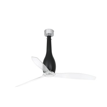 Faro Eterfan - Deckenventilator mit Fernbedienung - Ø 128 cm - mattschwarz und transparent