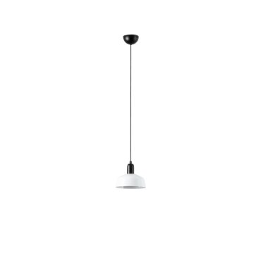 Faro Tatawin S - Pendelleuchte - Ø 18,4 x 208,1 cm - schwarz satiniert und weiß glänzend