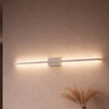 Nova Luce Azure - wandleuchte - 6,9 x 11,8 x 120,5 cm - 28,5W LED inkl. - sand weiß