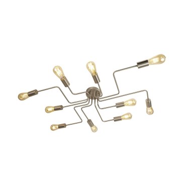 Searchlight Circuit - Deckenleuchte - 82 x 52 x 12 cm - satiniert silber