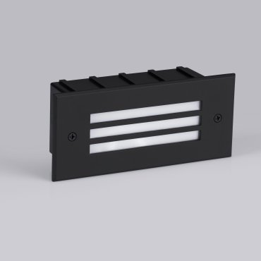 Nova Luce Off - Wandeinbauleuchte - 17 x 7,6 x 5,3 cm - 4W LED inkl. - IP65 - Sand schwarz
