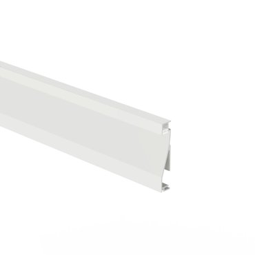 KLUS Olis - Aluminium-Sockelleistenprofil - 1,4 x 8 cm - weiß