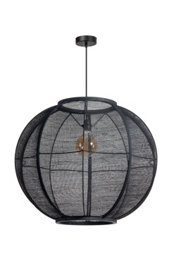 ETH Fabric – hängelampe – Ø 78 x 300 cm – schwarz