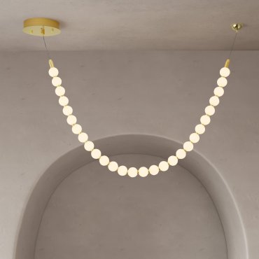 Nova Luce Perla - Hängelampe - 116 x 81 cm - 48W dimmbar LED inkl. - gold