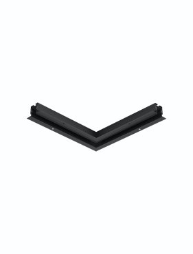 Nova Luce Q-Connector - Eckverbinder für magnetisches Einbauprofil - 30,3 x 6,5 x 3,9 cm - sandschwarz