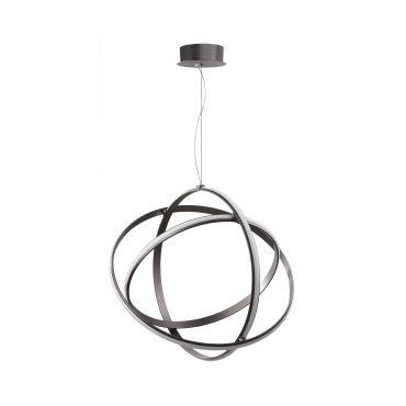 Nova Luce Pertone - Pendelleuchte - Ø 70 x 150 cm - 63W dimmbare LED inkl - schwarz lila