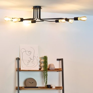 Lucide Lester - Deckenleuchte - 150 x 80 x 20 cm - schwarz