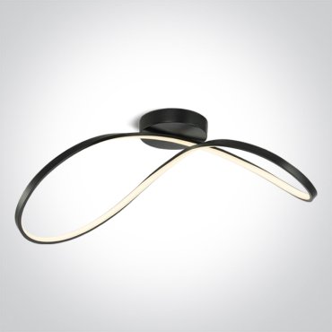ONE Light Dekorativ - Deckenleuchte - 70 x 32 x 27 cm - 40W dimmbare LED inkl - schwarz