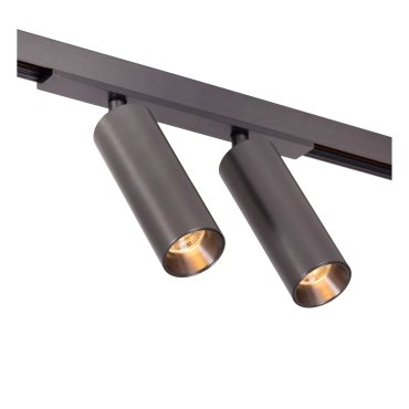 Lucide Linial Moxx - magnetisches Schienensystem - Schienenstrahler - 17 x 4,5 x 10 cm - 2 x 10W LED inkl. - Dimmfunktion und einstellbare Lichtfarbe über die App - Schwarz matt Chrom