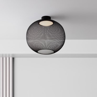 Nova Luce Kinetic - Deckenleuchte - Ø 50 x 50 cm - 24W LED inkl. - matt schwarz