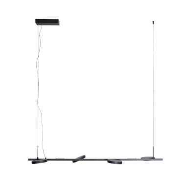 Maxlight Ibiza - Hängeleuchte - 130 cm - 4 x 8W LED inkl. - schwarz