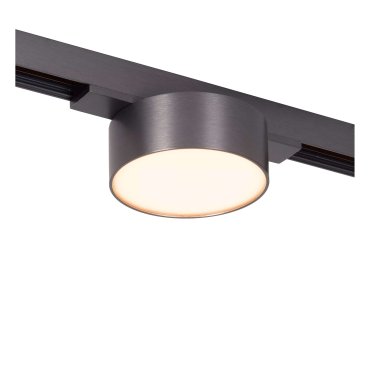 Lucide Linial Fixt - magnetisches Schienensystem - Schienenstrahler - Ø 7,4 x 4,5 cm - 6W LED inkl. - Dimmfunktion und einstellbare Lichtfarbe über die App - Schwarz matt Chrom