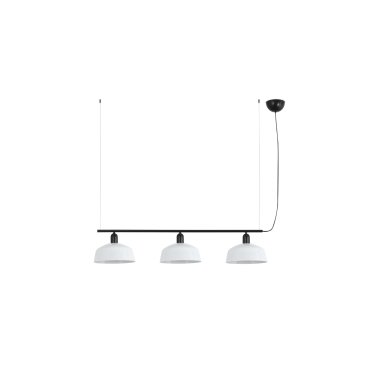 Faro Tatawin M - Pendelleuchte - 100 x 25 x 210 cm - schwarz satiniert und weiß glänzend