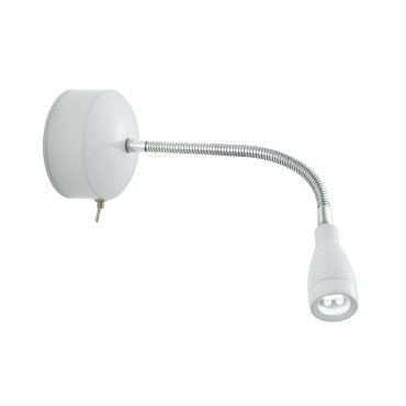 Searchlight LED Adjustable Wall Lights - Wandleuchte mit Schalter - 8 x 28,5 cm - 0,5W LED inkl. - weiß