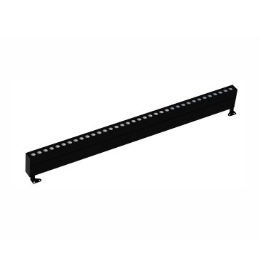 Nova Luce Wall Washer - 100 x 6,5 x 12 cm - 48W LED inkl - IP67 - schwarz