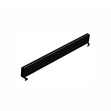 Nova Luce Wall Washer - 100 x 6,5 x 12 cm - 36W LED inkl - IP67 - schwarz
