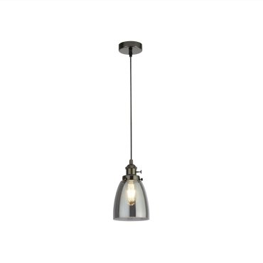 Searchlight Pendants - Hängeleuchte - Ø 14 x 150 cm - schwarz