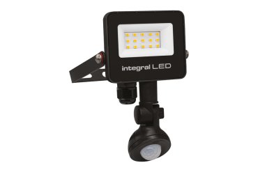 Integral LED Super Slim 2 – strahler mit bewegungsmelder – 10,3 x 3,9 x 16,7 cm – 10W LED inkl. – IP67 – schwarz