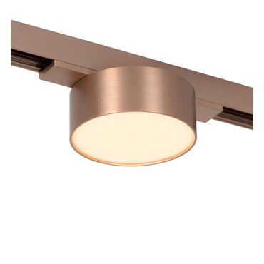 Lucide Linial Fixt - magnetisches Schienensystem - Schienenstrahler - Ø 7,4 x 4,5 cm - 6W LED inkl. - Dimmfunktion und einstellbare Lichtfarbe über die App - Champagner