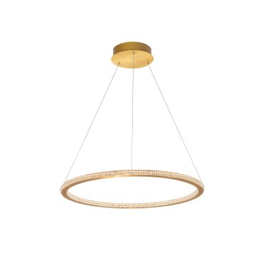 Nova Luce Cilion - Pendelleuchte - Ø 60 x 150 cm - 48W dimmbare LED inkl - Messing gold