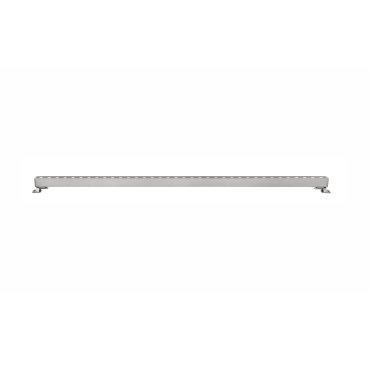 Nova Luce Wandfluter - 100 x 2,5 x 3,5 cm - 15W LED inkl. - IP67 - Nickel satiniert