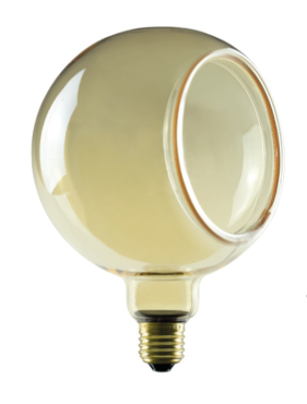 Segula LED-Lampe - Floating Globe Offen - Ø 15 x 20 cm - E27 - 4.5W dimmbar - 2200K - bernsteinfarben